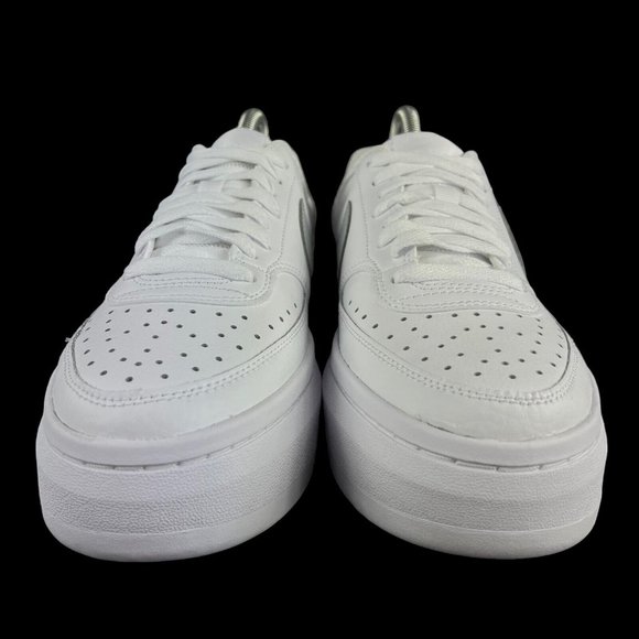 Nike Court Vision Alta Ltr White Silver Shoes DM0113-101 Women's Size 9 - Picture 2 of 9